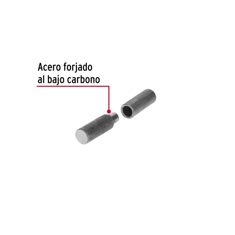 Código: 44635 Bisagra tubular soldable de 3/8', HERMEX BSO-3-8