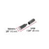 Código: 44635 Bisagra tubular soldable de 3/8', HERMEX BSO-3-8