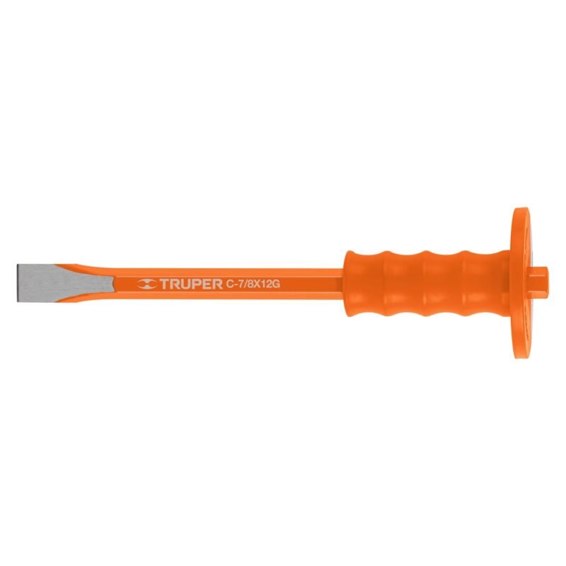 Código: 12175 Cincel de corte frío 7/8 X 12' con grip, Truper C-7-8X12G