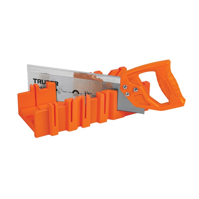 Código: 103750 Caja de inglete con serrucho de costilla 12', TRUPER CAIN-12