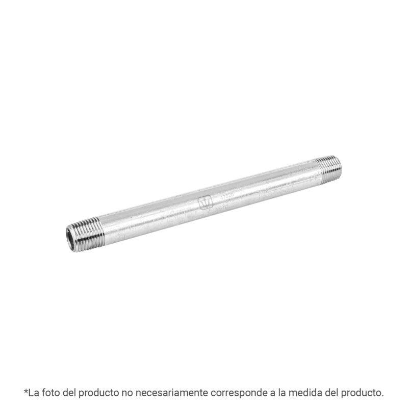 CG-451.jpg Código: 43983 Niple de acero galvanizado 1/4' x 4', Foset CG-451