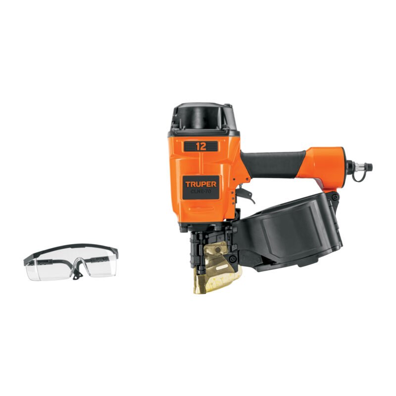 CLNE-70.jpg Código: 103722 Clavadora neumática para clavo en rollo, 70mm, Truper CLNE-70