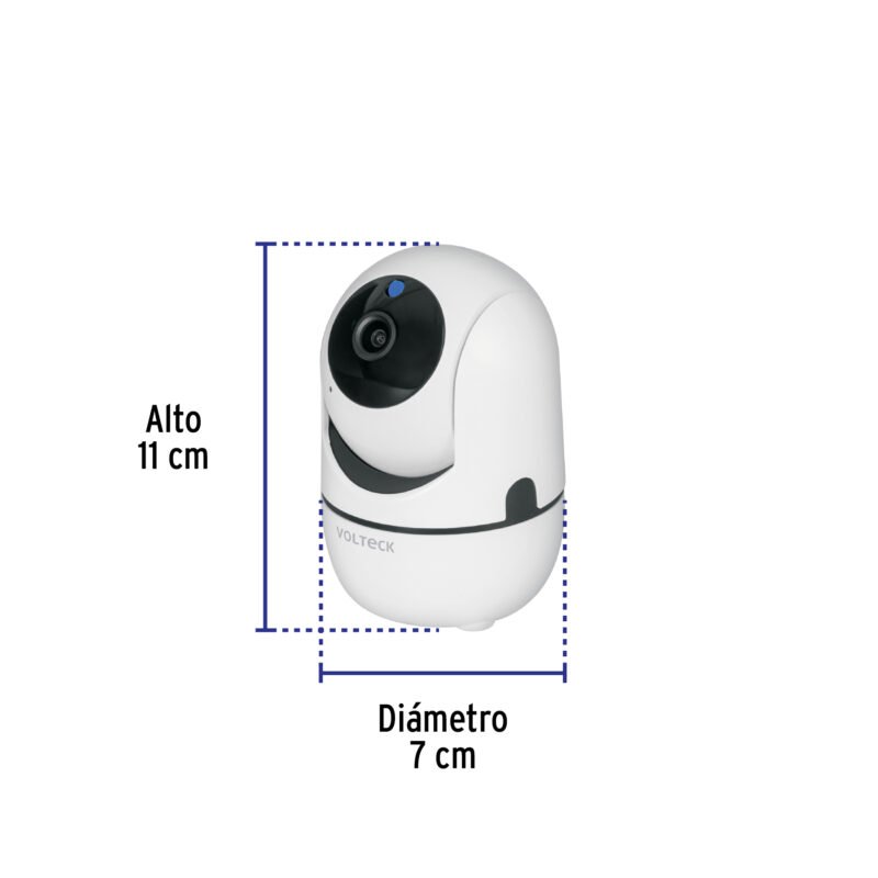 CTV-30WFC2.jpg Código: 49556 Cámara WiFi Robotizada 3MP, Volteck CTV-30W