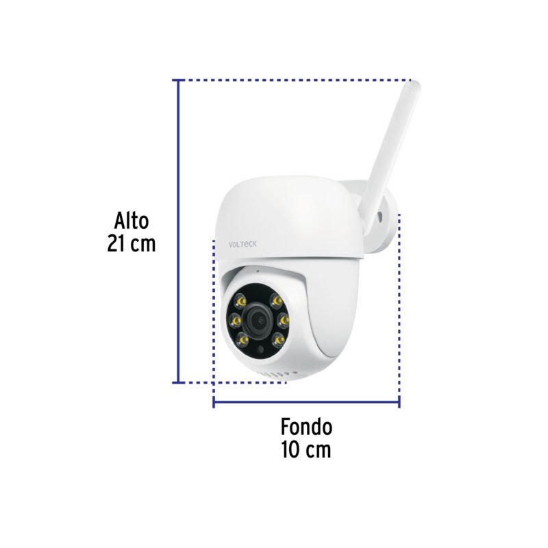 CTV-31WFC2.jpg Código: 49557 Cámara WiFi Robotizada Tipo Domo 3MP, Volteck CTV-31W