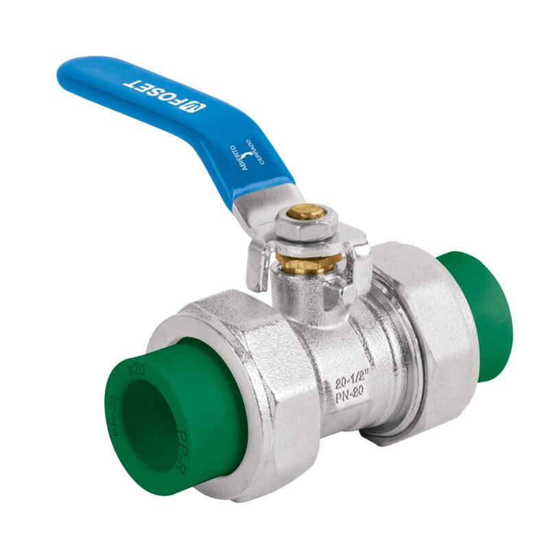 Código: 41986 Válvula de esfera desmontable PPR, 1/2' (20mm), FOSET CV-ESD-1-2