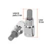 Código: 13253 Dado punta hexagonal de 3/8', cuadro 1/2', Truper D-1241-3-8