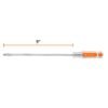Código: 14098 Desarmador plano 1/4 x 9' barra cuadrada mango acetato DC-1-4X9