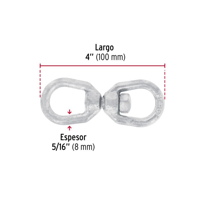 Código: 44107 Destorcedor forjado de 5/16', Fiero DESF-5-16