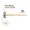 Código: 14964 Hacha doble Michigan 3-1/2 lbs, mango de hickory 35', Truper DHM-3-1-2M