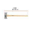Código: 14964 Hacha doble Michigan 3-1/2 lbs, mango de hickory 35', Truper DHM-3-1-2M