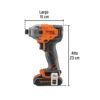 Código: 103253 Destornillador de impacto 1/4', 20V, 1 batería 2Ah, PRO DIMI-20A2