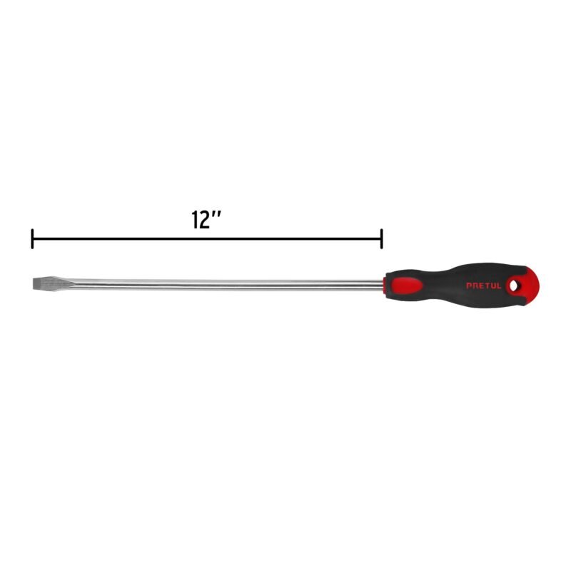 DR-3-8X12BPFC2.jpg Código: 28081 Desarmador plano 3/8' x 12' mango Comfort Grip, Pretul DR-3-8X12BP