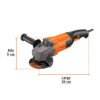 Código: 16684 Esmeriladora angular 4-1/2', 1300W, TRUPER PRO ESMA-4-1-2A10