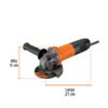 Código: 14013 Esmeriladora angular 4-1/2', 700W, TRUPER PRO ESMA-4-1-2A12