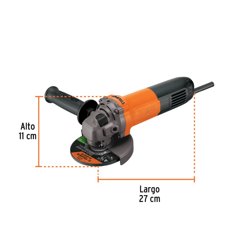 ESMA-4-1-2A9FC2.jpg Código: 16683 Esmeriladora angular 4-1/2', 800W, TRUPER PRO ESMA-4-1-2A9