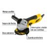 Código: 24035 Esmeriladora angular 4-1/2', 700W, PRETUL ESMA-4-1-2P2