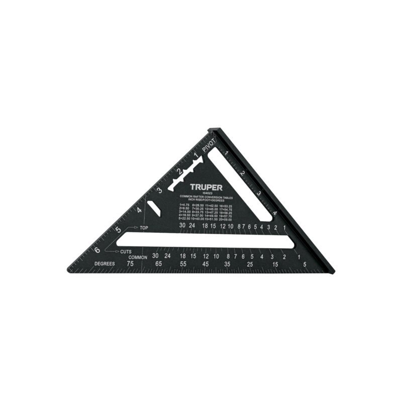 ET-7AN.jpg Código: 104023 Escuadra 7' de aluminio color negro, p/muros de yeso, Truper ET-7AN
