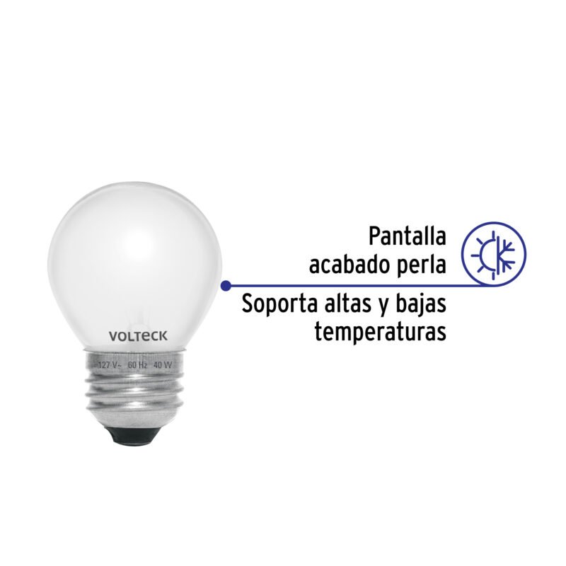 Código: 49332 Foco incandescente 40W para horno/refrigerador, perla FHO-40
