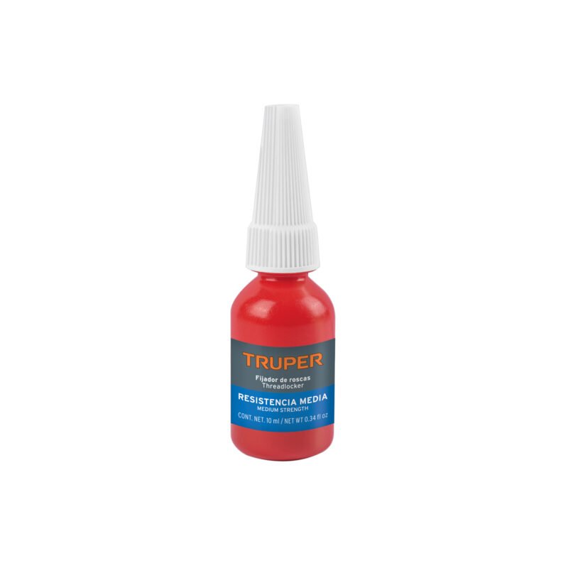 FRO-10A.jpg Código: 103231 Fijador de roscas, removible, 10 ml, azul, Truper FRO-10A