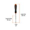 Código: 14618 Formón 3/8' mango Comfort Grip, Truper FT-3-8