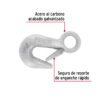 Código: 44075 Gancho eslinga de acero forjado 3/4', carga 500 kg, Fiero GANES-3-4