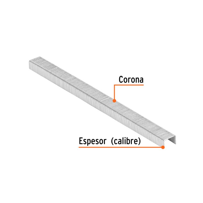 GRANEU-3-8-6FC1.jpg Código: 18282 Caja con 5000 grapas corona 3/8' calibre 22, 6mm p/ENNE-70 GRANEU-3-8-6