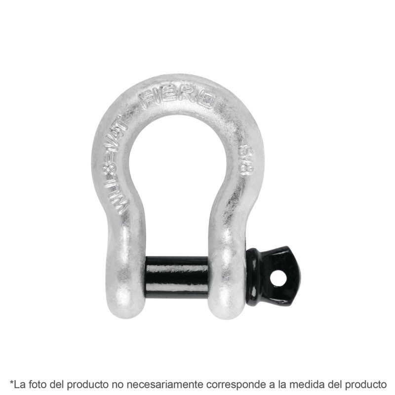 GRI-7-16.jpg Código: 44970 Grillete de acero forjado 7/16', Fiero GRI-7-16