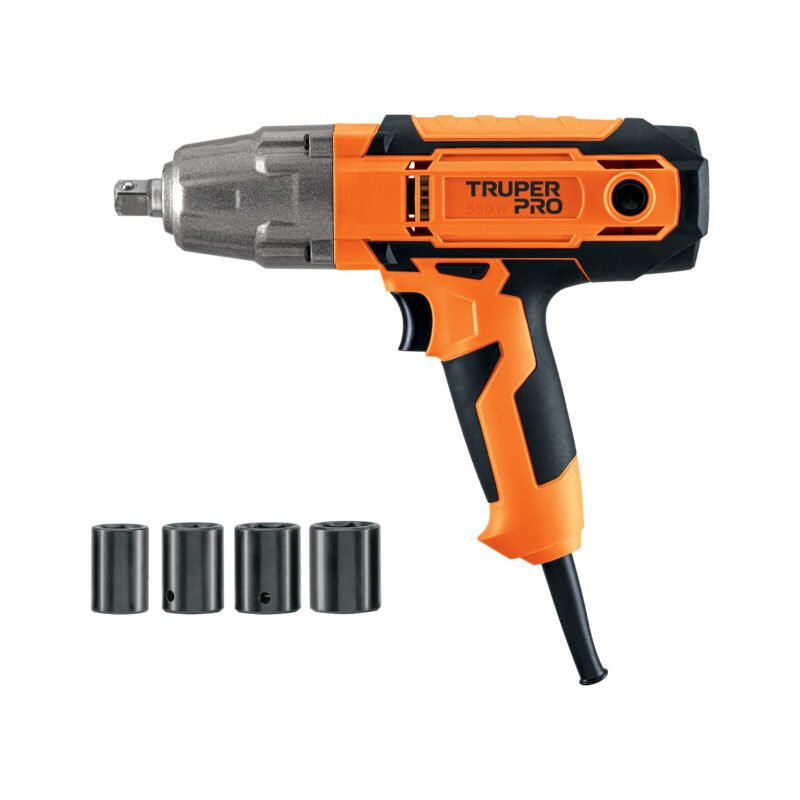IMP-1-2A.jpg Código: 103552 Llave de impacto 1/2' 550W, 258 lb/ft, TRUPER PRO IMP-1-2A