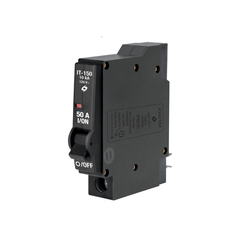 IT-150G.jpg Código: 45875 Interruptor de 1 polo 50A, enchufable, a granel, VOLTECK IT-150G