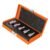 Código: 13951 Juego de 5 dados cuadro 3/8' punta hex std, estuche metálico JPH-3-8X5P