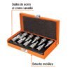 Código: 13976 Juego de 10 dados cuadro 3/8' punta torx, estuche metálico JPT-3-8X10