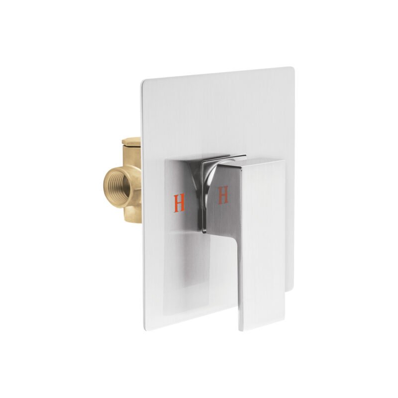 KUM-71N.jpg Código: 44266 Monomando para regadera sin desviador, satín, FOSET KUBO KUM-71N