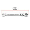 Código: 103448 Llave combinada con matraca 14 mm flexible, Expert LL-2014MXF