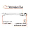 Código: 103547 Llave combinada con matraca 7/16' flexible, Expert LL-2014XF
