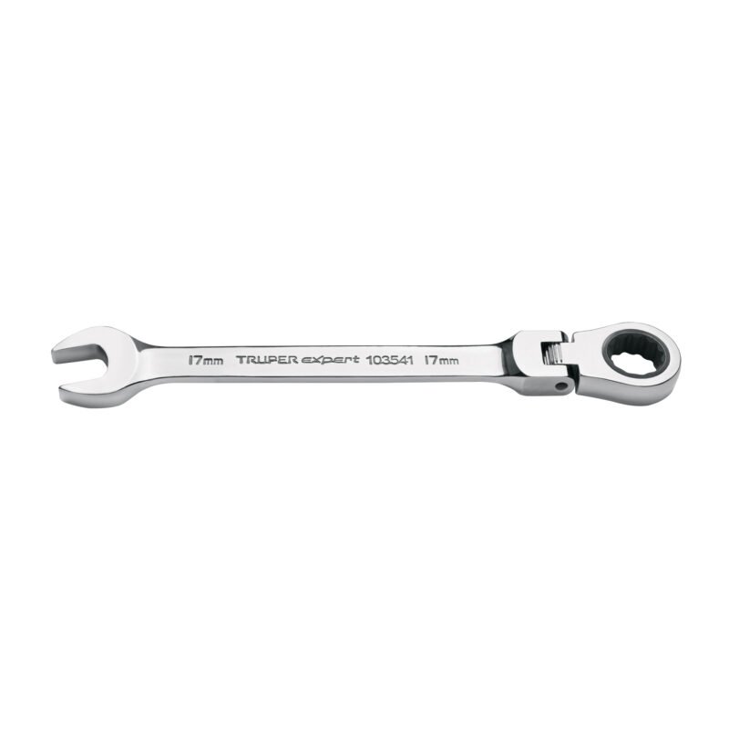 LL-2017MXF.jpg Código: 103541 Llave combinada con matraca 17 mm flexible, Expert LL-2017MXF