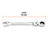 Código: 103549 Llave combinada con matraca 9/16' flexible, Expert LL-2018XF