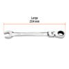 Código: 103550 Llave combinada con matraca 5/8' flexible, Expert LL-2020XF