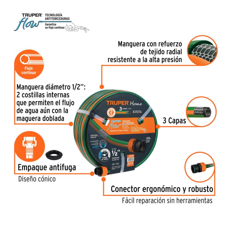 MAN-25X1-2REFC1.jpg Código: 102546 Manguera 1/2' reforzada 3 capas 25 m conexiones plásticas MAN-25X1-2RE
