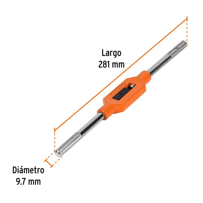 MAN-GA-1-2FC2.jpg Código: 11436 Maneral tipo garrote para machuelo 1/2', Truper MAN-GA-1-2