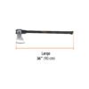 Código: 14974 Hacha media labor 4-1/2 lb, mango fibra de vidrio 36',TRUPER ML-4-1-2M