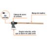 Código: 102985 Hacha media labor 4-1/2 lb, mango de madera 36', TRUPER ML-4-1-2MM