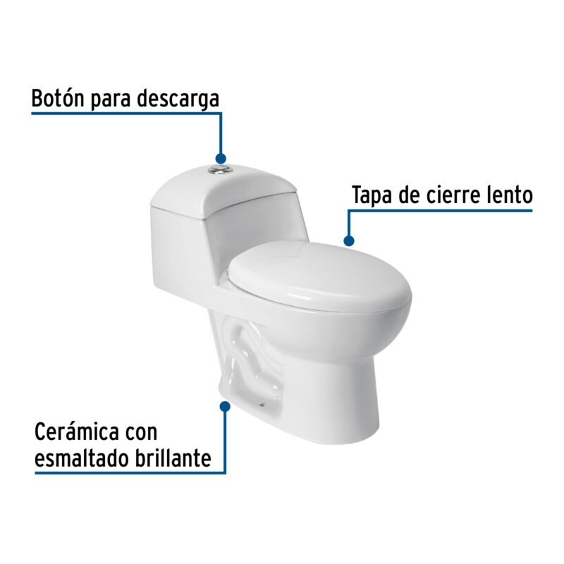 MUBA-45OBFC1.jpg Código: 49135 Sanitario one piece alargado de porcelana, blanco, FOSET MUBA-45OB