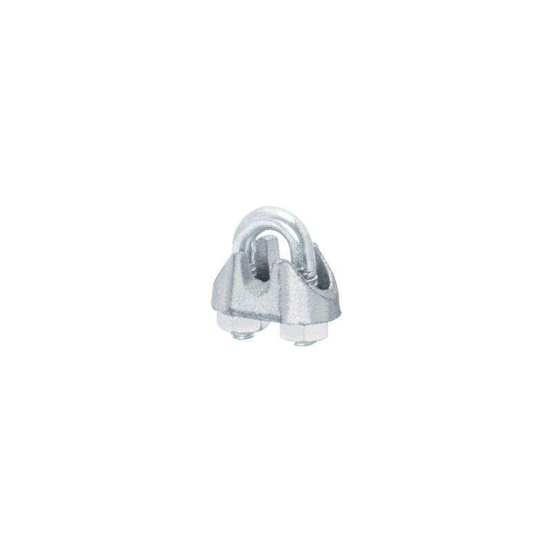 NUDO-1-8G.jpg Código: 40704 Bolsa c/100 nudos (perros) de hierro p/cable de 1/8', Fiero NUDO-1-8G