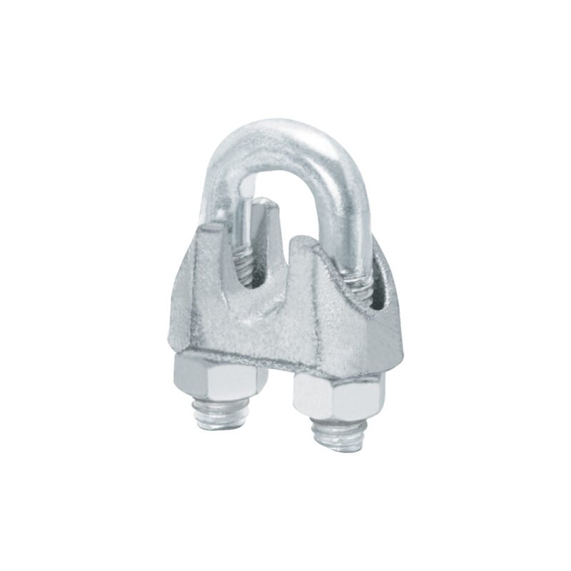 NUDO-3-8G.jpg Código: 40708 Bolsa c/20 nudos (perros) de hierro p/cable de 3/8', Fiero NUDO-3-8G