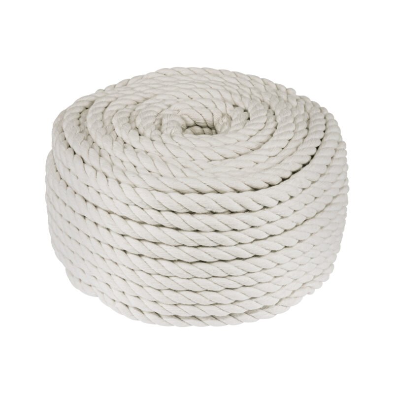 PIO-101KA.jpg Código: 45839 Piola de algodón de 10 mm, rollo, natural, 1 kg, FIERO PIO-101KA