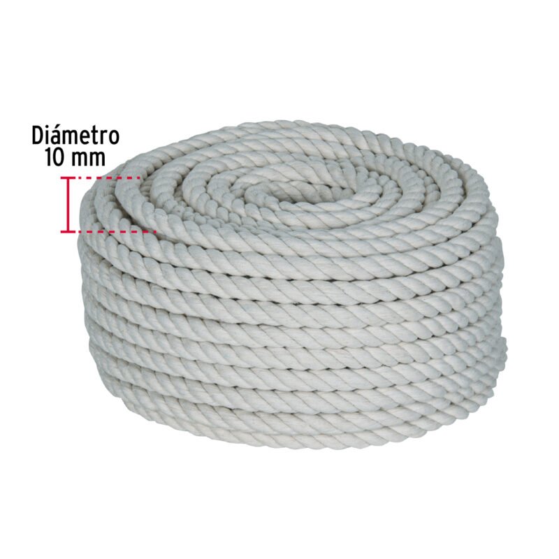 PIO-1030AFC2.jpg Código: 45697 Piola de Algodón de 10 mm x 30 m natural, Fiero PIO-1030A