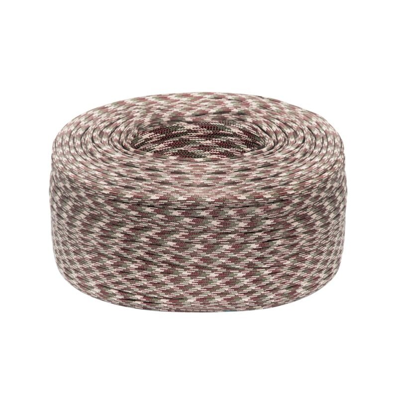 PIO-41KNC.jpg Código: 45579 Piola de nylon paracord de 4mm, rollo, camo, 1kg, Fiero PIO-41KNC