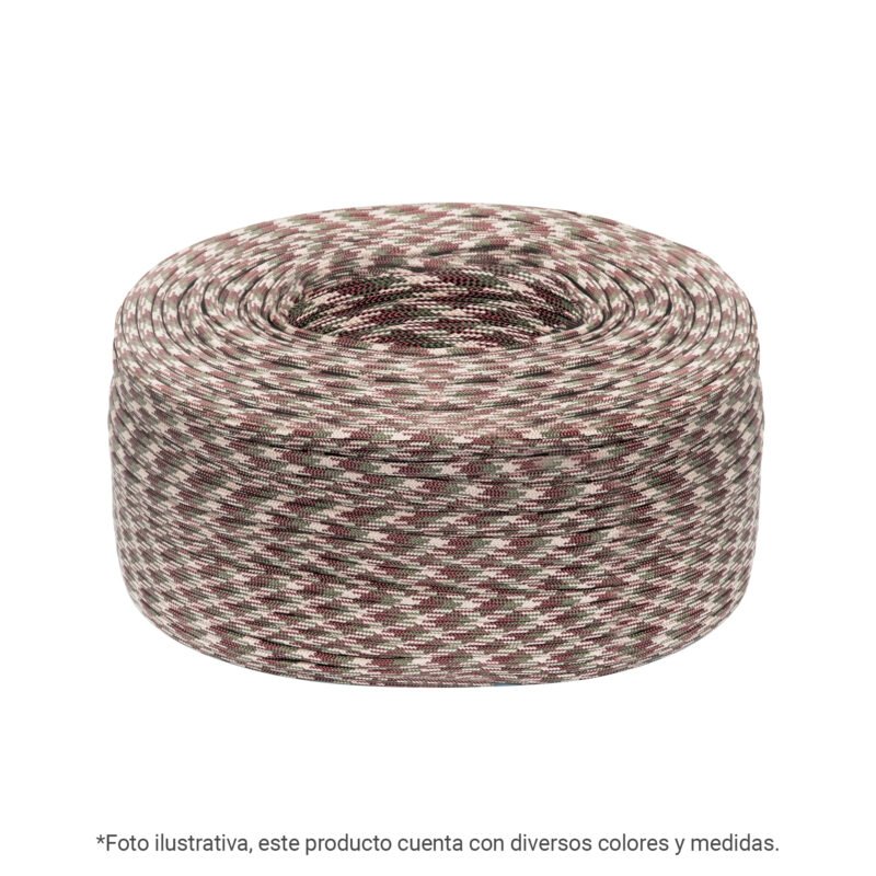 PIO-41KNN.jpg Código: 45578 Piola de nylon paracord de 4mm, rollo, negro, 1kg, Fiero PIO-41KNN