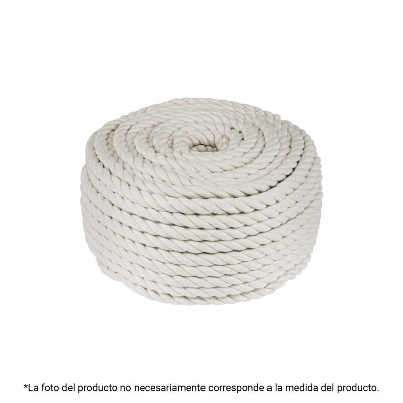 PIO-81KA.jpg Código: 45838 Piola de algodón de 8 mm, rollo, natural, 1 kg, FIERO PIO-81KA