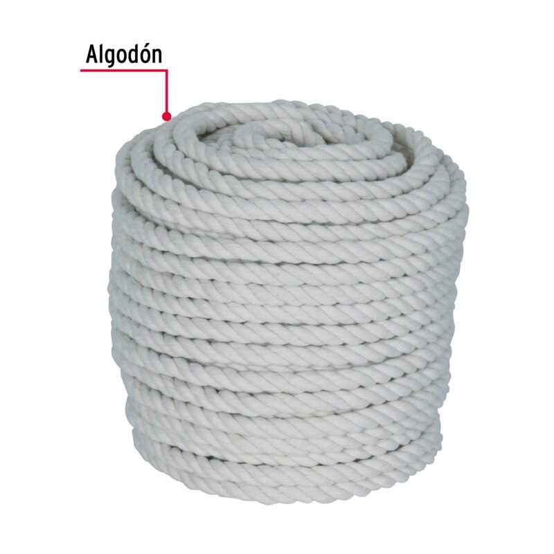 PIO-830AFC1.jpg Código: 45695 Piola de Algodón de 8 mm x 30 m natural, Fiero PIO-830A